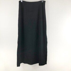 Isaac Hazan Vintage Black Pencil Maxi Skirt Size 10